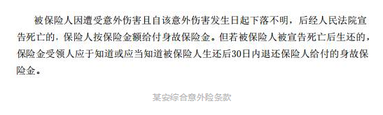 旅游失蹤什么保險能賠？